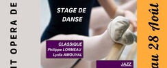 STAGE DE DANSE CLASSIQUE - JAZZ - CONTEMPORAINE AOÛT 2026