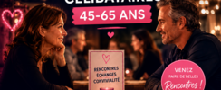 Soirée dansante célibataires + NEW SPEED DATING! 45-65 ans