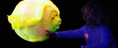 La main invisible - Spectacle sience et marionnettes en lumière noire