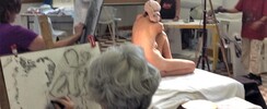 Stage de dessin d'après modèle vivant dans le Jura