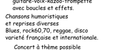 Juste Filip - Homme orchestre, chansons humoristiques et reprises diverses