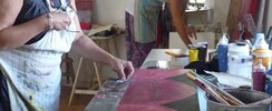 Atelier d'arts  Martine Salvatge - Cours et Stages de peinture toutes techniques et modelage 