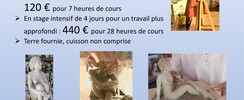 Mirlès sculpture - de l'argile à la sculpture - modelage