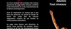 Association Le Breuil et l'Amarante - Cours réguliers de Yoga danse