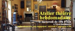 Cie Équipages - Atelier théâtre hebdomadaire 