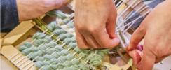 Atelier artistique : tissage sur cadre 