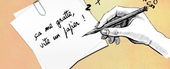 Ca me gratte vite un papier - ATELIER D'ÉCRITURE