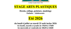 Stage Arts Plastiques Eté 2026