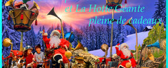 Cie des automates - Le traineau Gramophone du pére noël et sa hotte géante..