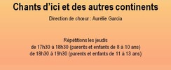 La chorale des familles - inscription dans une chorale intergénérationnelle