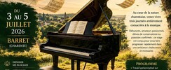 Barret, Stage de piano , 3 jours intensifs