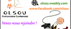 Olsou Percussions Coréennes - Cours Samulnori
