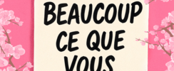 J'aime beaucoup ce que vous faites !