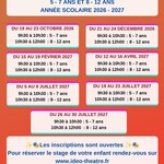  Stages théâtre 5 - 7 ans et 8 - 12 ans vacances scolaires