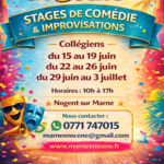 STAGES DE COMEDIE iMPROVISATIONS Collégiens lycéens