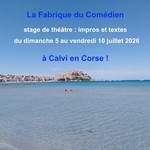 Stage théâtre été Corse juillet