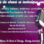 Ysabelle Mercury  - Cours de chant, techniques et attitudes scéniques.