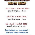 STAGE IDEOTHEATRE VACANCES D'ÉTÉ 2026