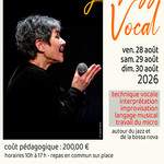 STAGE JAZZ VOCAL AOÛT 2026 interprétation & improvisation