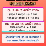 STAGE THEATRE POUR ENFANTS CET ÉTÉ LE PERREUX SUR MARNE
