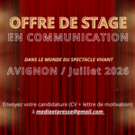 Stage en communication - Avignon / Juillet 2026 
