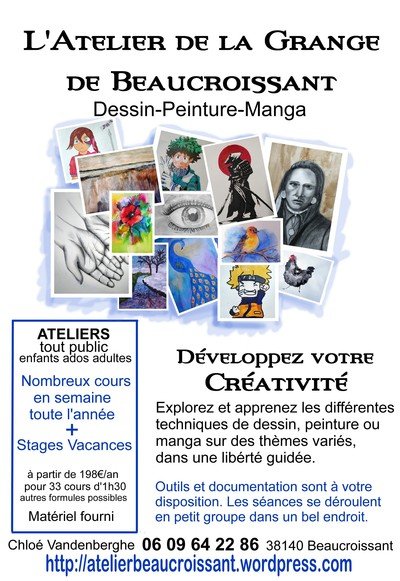 l'Atelier de la Grange - peinture dessin et manga 