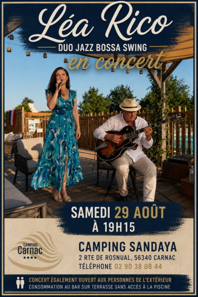 Le Duo Léa Rico en concert au Camping Sandaya à Carnac !