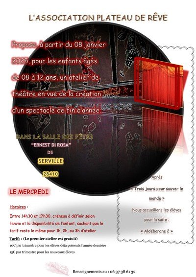 PLATEAU DE RÊVE - Cours de théâtre pour enfants