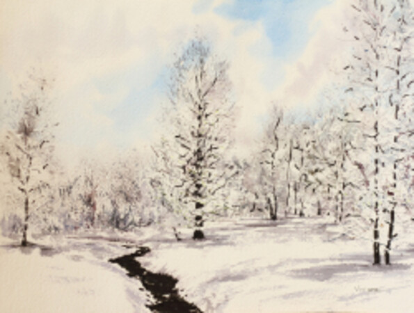 Stage d'aquarelle - peindre la neige