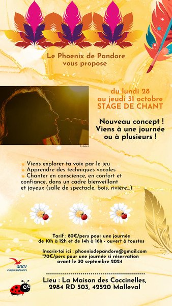 Stage de Chant : "Chanter en Liberté"