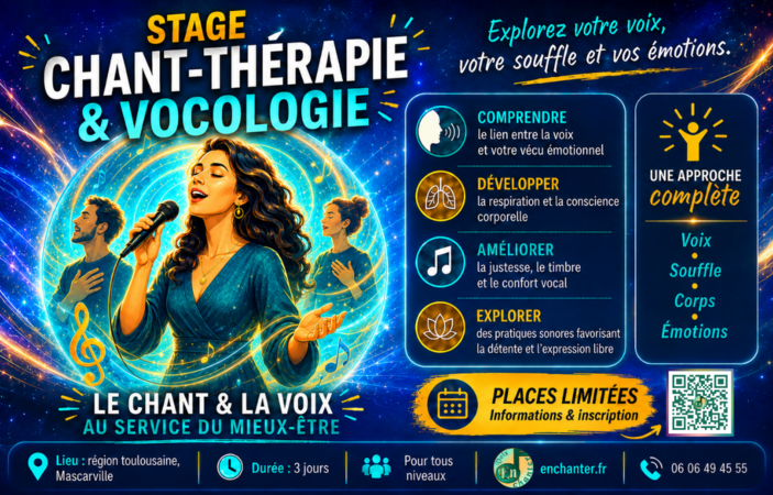 Enchanter | Thérapie par le chant et vocologie | Mascarville