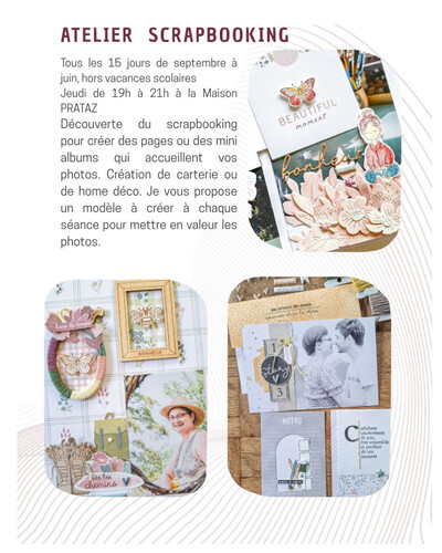 Agnès vous raconte - Atelier de scrapbooking
