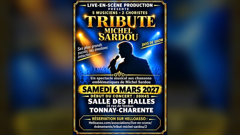 concert tribute Michel Sardou