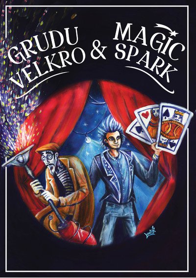 Navets rouges et paillettes bleues - "Grudu Velkro & MagicSpark"