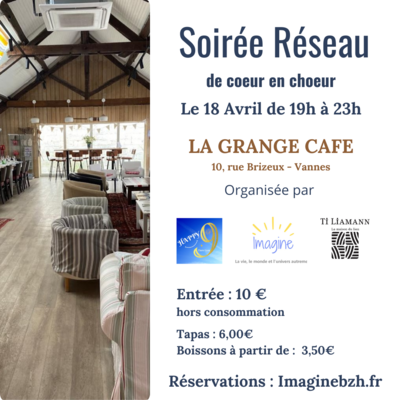 Soirée Réseau à "La Grange Café" Vannes