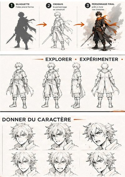Stage Création de personnage — Donner vie à ses idées