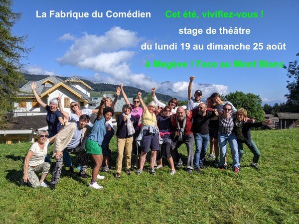 Stage théâtre texte et impro en août à Megève