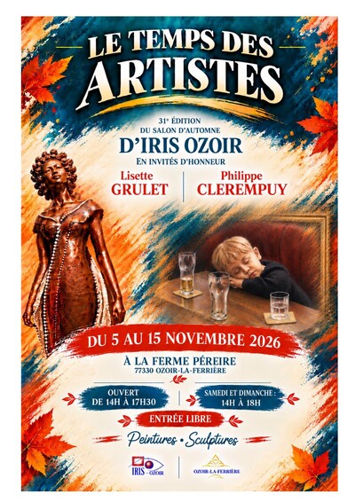 31 ème Salon d’automne 2026 « Le temps des Artistes »