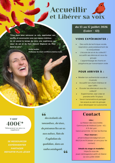 Accueillir et Libérer sa voix