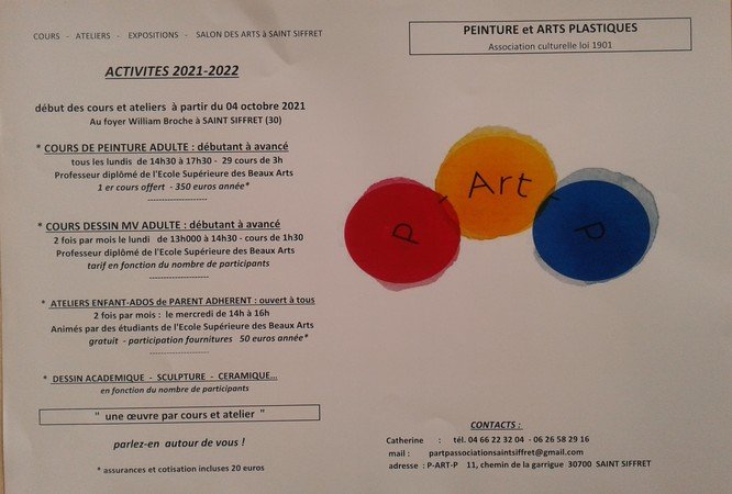 association peinture et arts plasti - cours de peinture à l'huile selon le motif