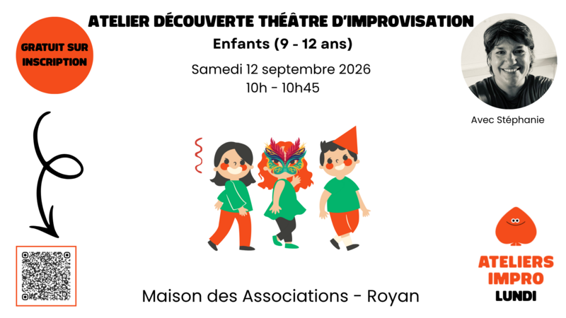Ateliler découverte impro enfants (9 - 12 ans)