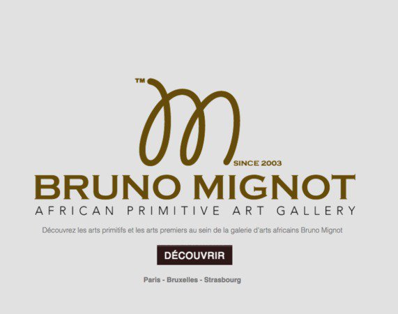 Galerie Bruno Mignot, online depuis 2003 - arts rituels