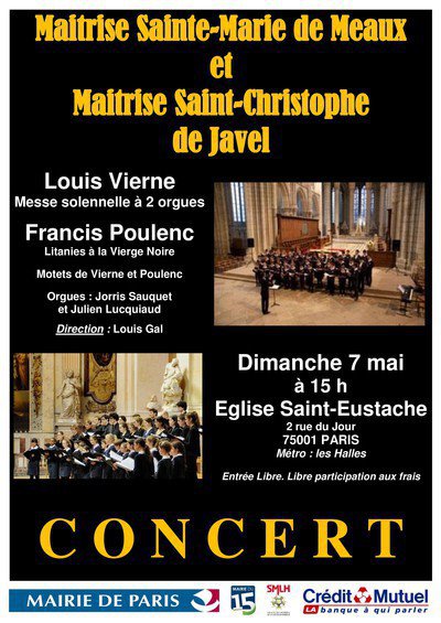 Louis Vierne, Messe solennelle  - Poulenc, Litanies à la Vierge Noire