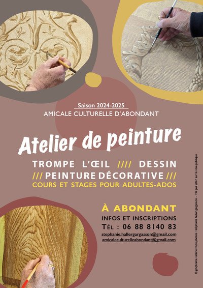 Amicale culturelle d'Abondant - Cours de peinture décorative