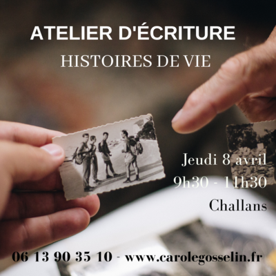 Atelier d'écriture Histoires de vie