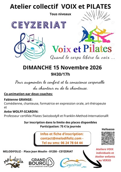 Mélodifoliz | Atelier voix et Pilates | Ceyzériat