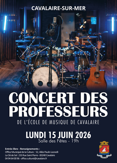 Concert des professeurs de l'Ecole de Musique de cavalaire