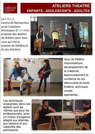 CRCA / adlib444 - Ateliers Théâtre