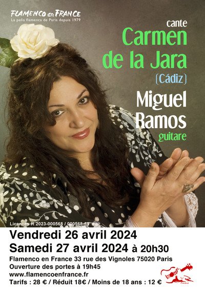 Récital flamenco avec Carmen de la Jara & Miguel Ramos