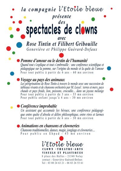 Rose Tintin & Filibert Gribouille - clown : spectacles et animations